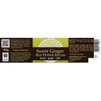 Cape Treasures Sweet Ginger & Red Pepper Relish - 165g
